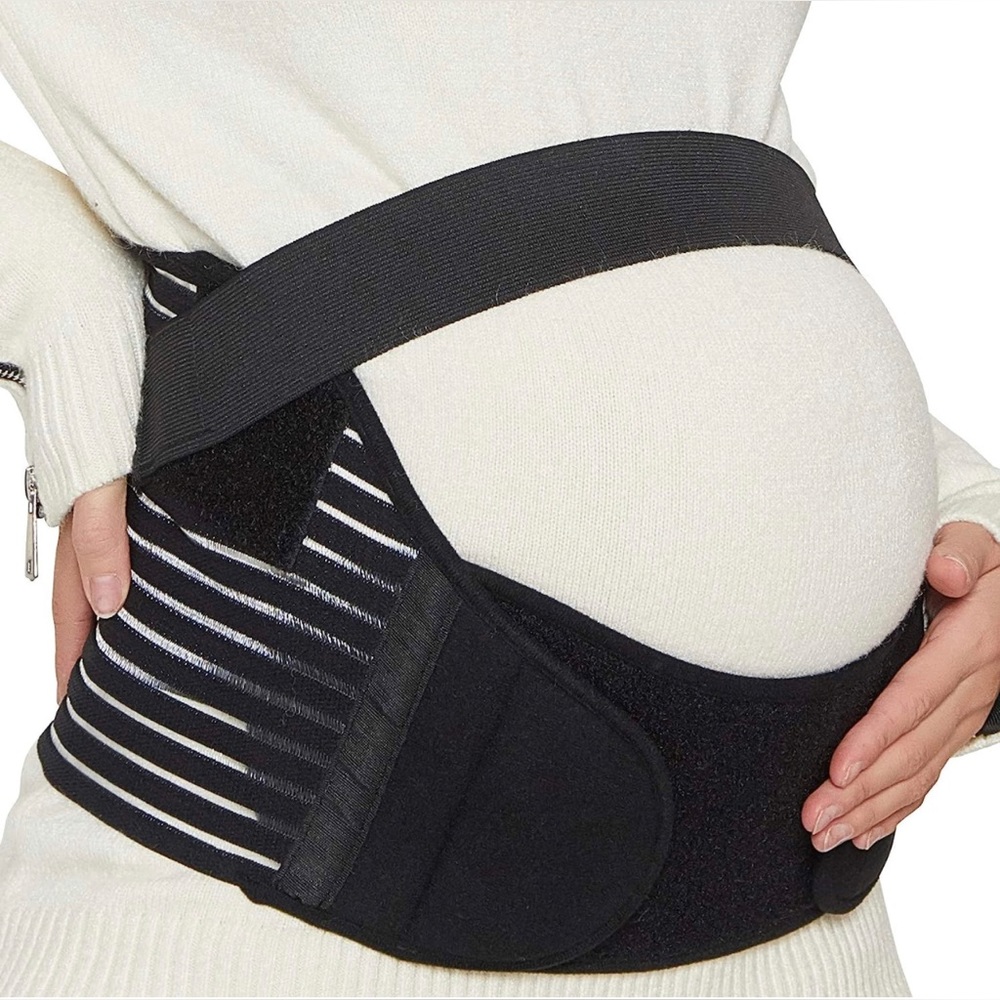 NEW NeoTech Care Belly Band Pregnancy Support Maternity Belt (Size L, Black)
